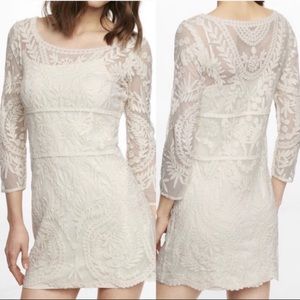 Express lace/crochet 3/4 sleeve dress